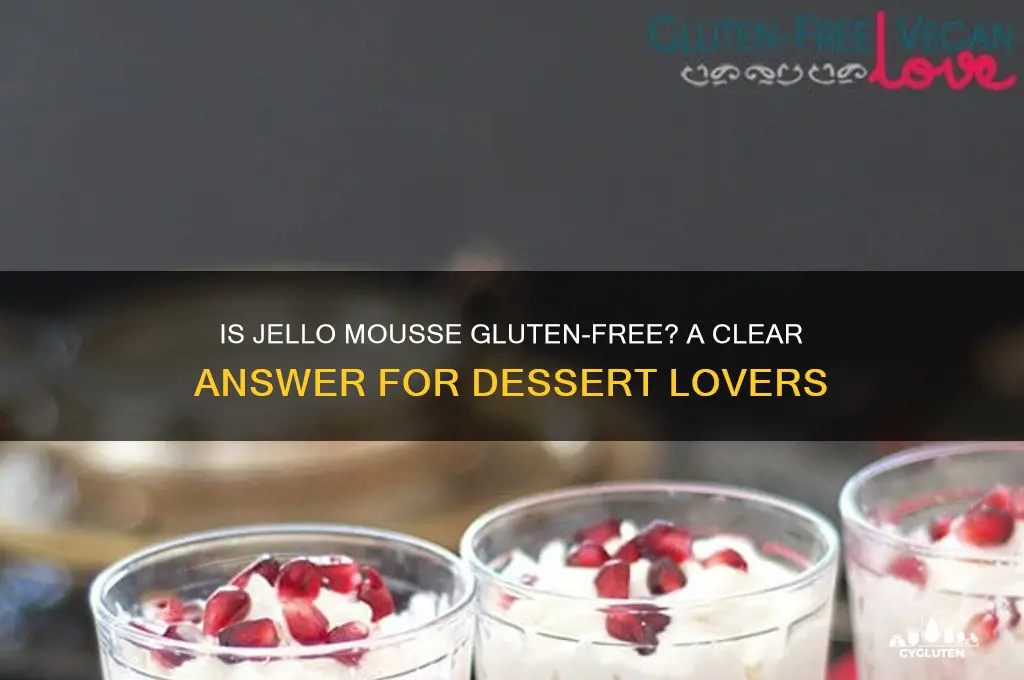 is jello mousse gluten free