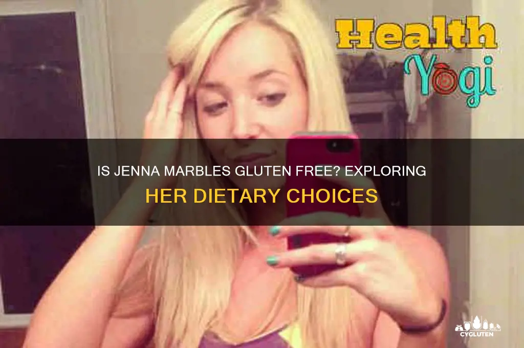 is jenna marbles gluten free