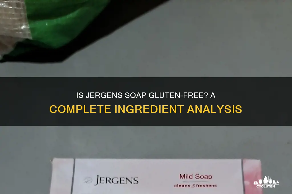 is jergens soap gluten free