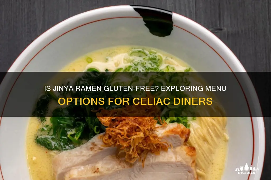 is jinya ramen gluten free