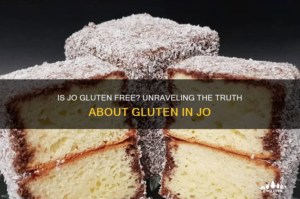 is jo gluten free