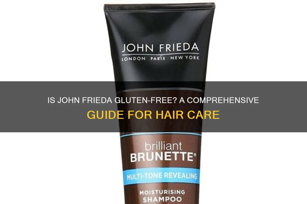 is john frieda gluten free