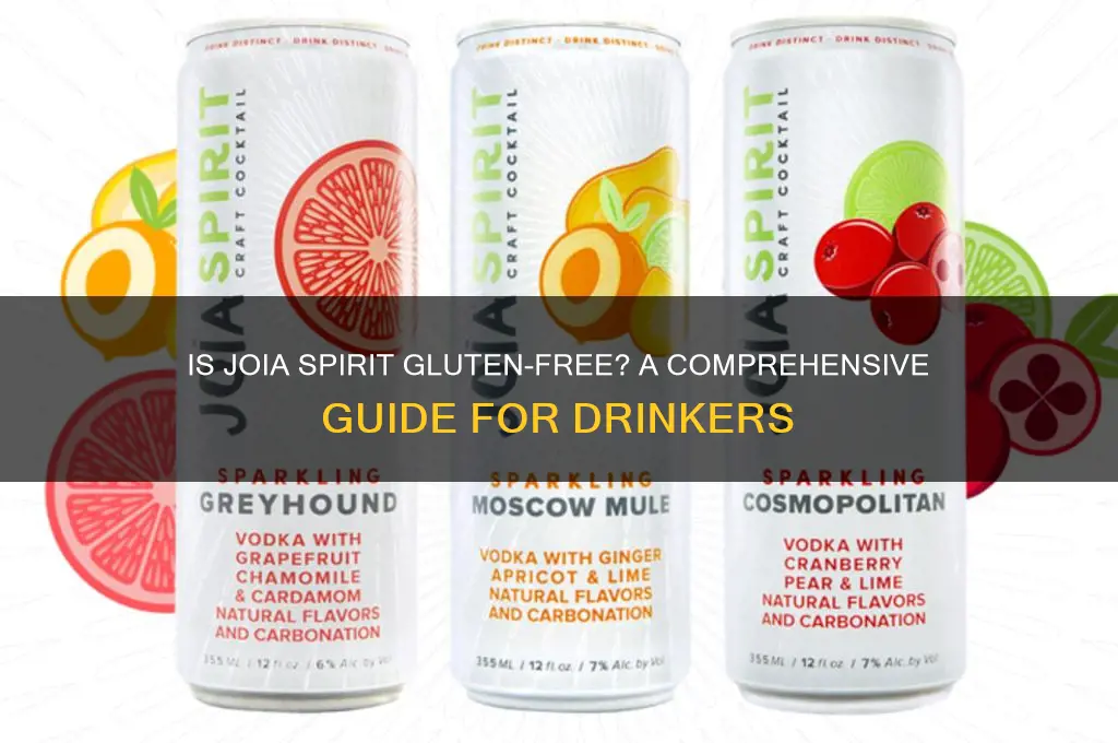 is joia spirit gluten free
