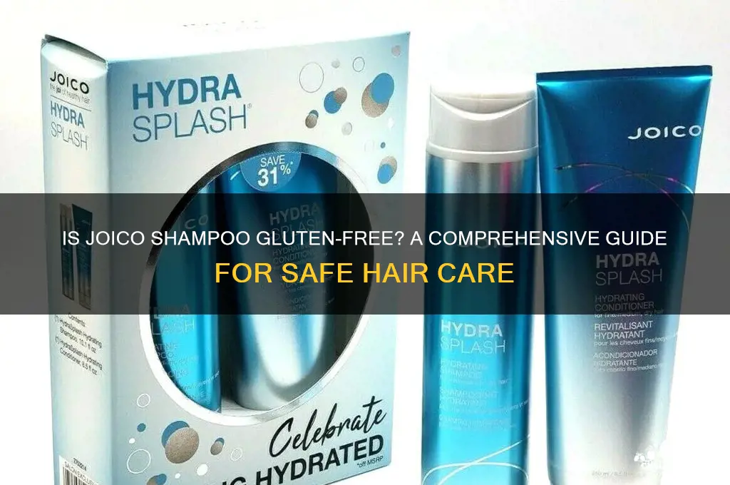 is joico shampoo gluten free