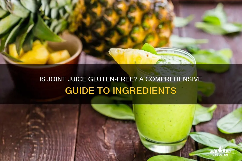 is joint juice gluten free