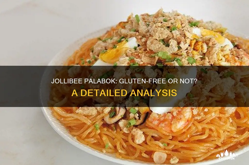 is jollibee palabok gluten free