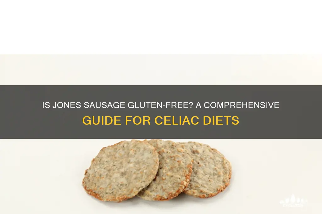 is jones sausage gluten free