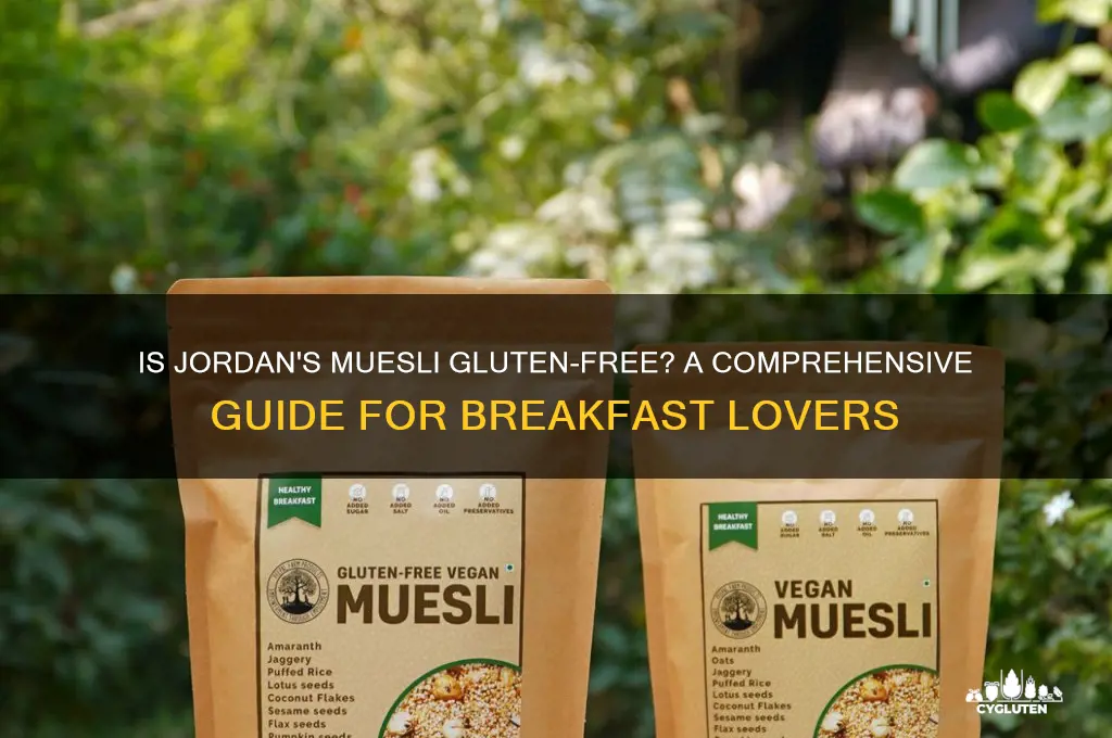 is jordans muesli gluten free