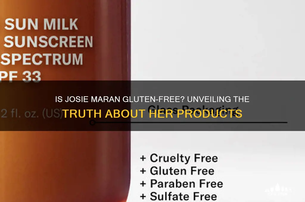is josie maran gluten free