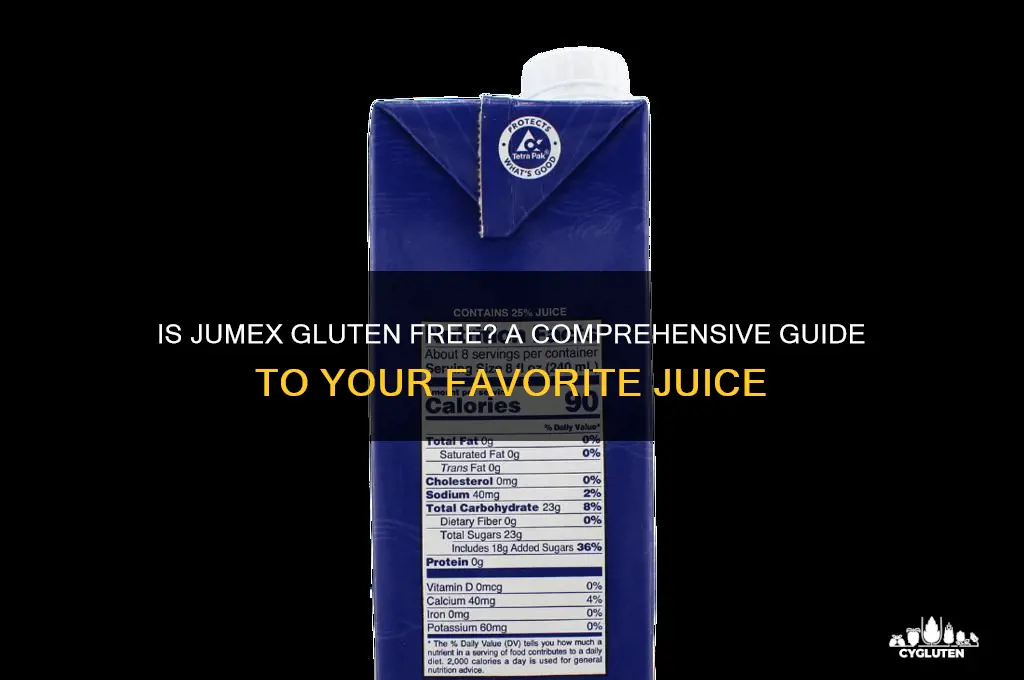 is jumex gluten free