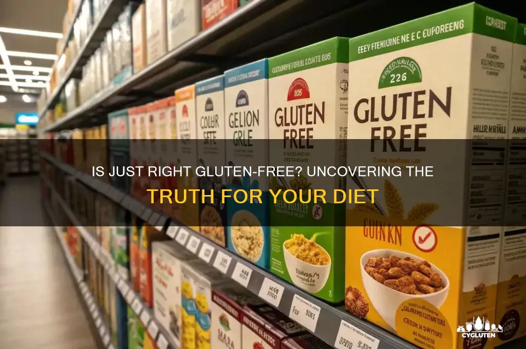 is just right gluten free