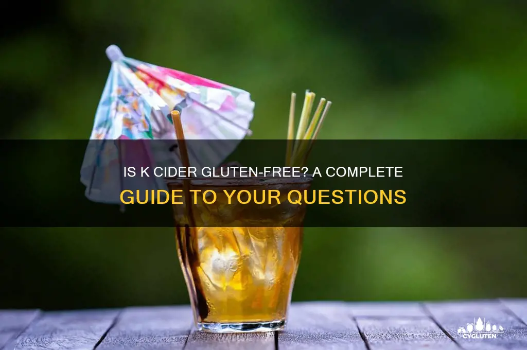 is k cider gluten free