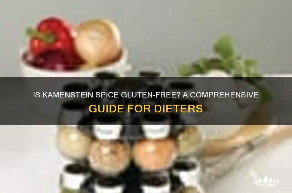 is kamenstein spice gluten free
