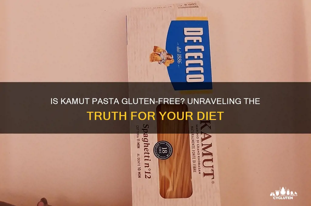is kamut pasta gluten free