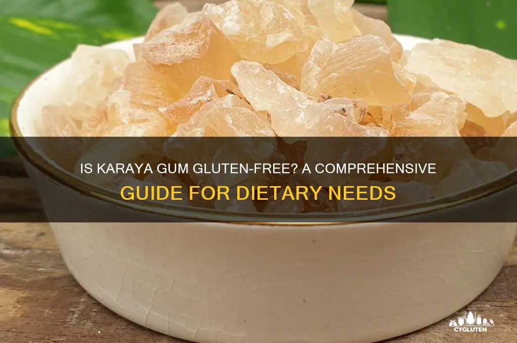 is karaya gum gluten free