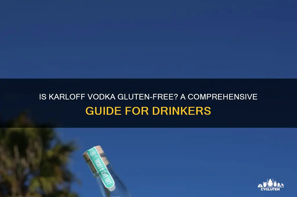 is karloff vodka gluten free
