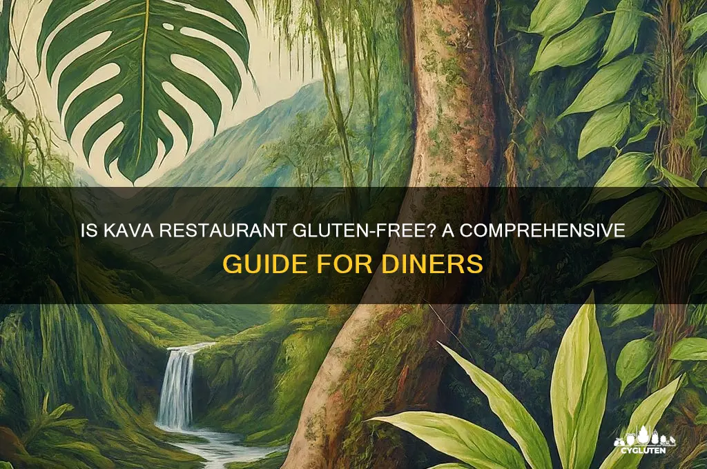 is kava restaurant gluten free