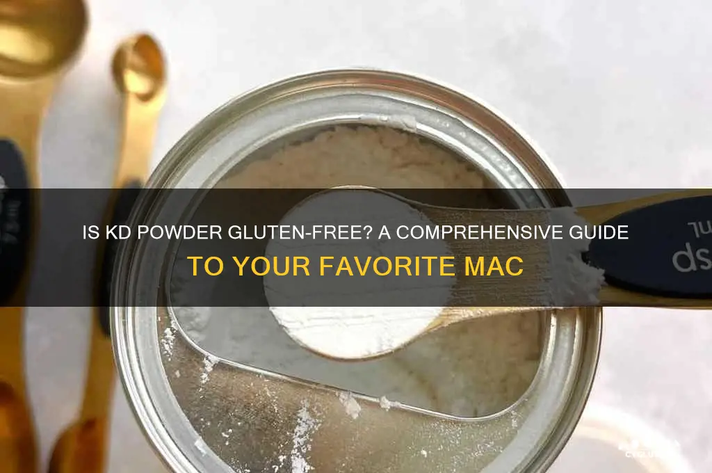 is kd powder gluten free