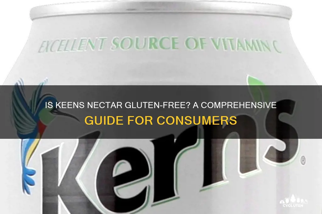 is keens nectar gluten free