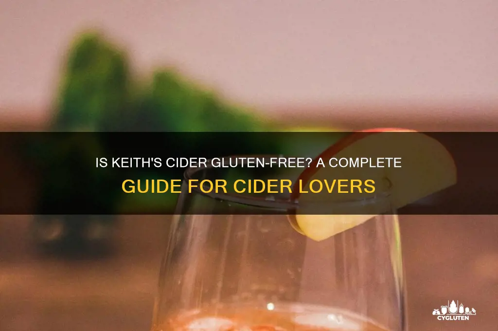 is keiths cider gluten free