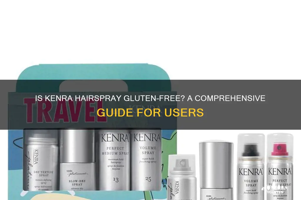 is kenra hairspray gluten free