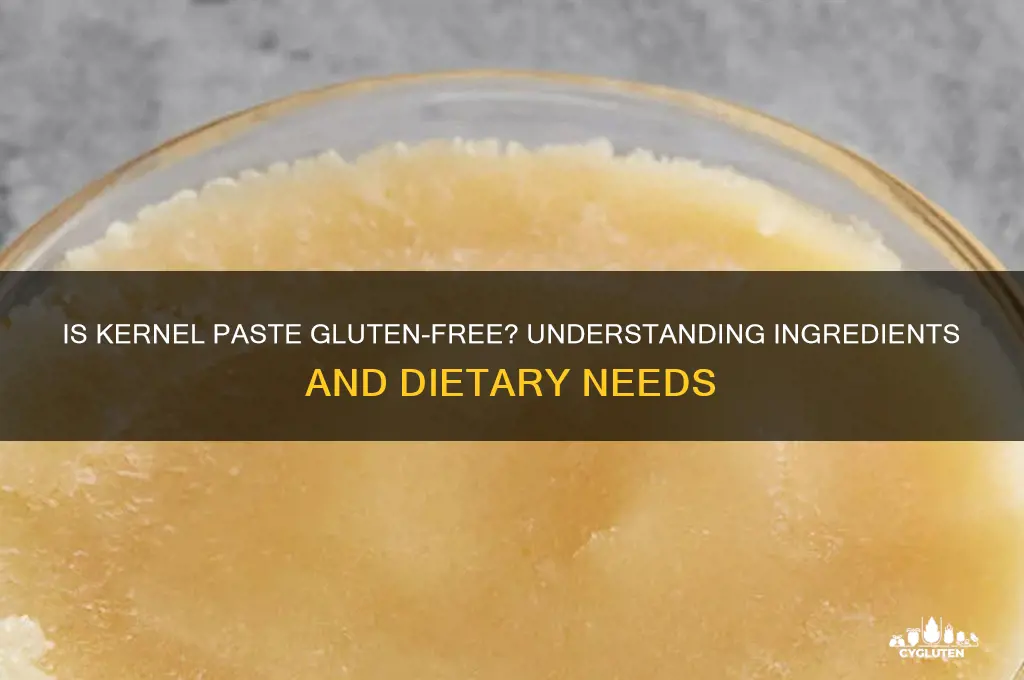is kernel paste gluten free
