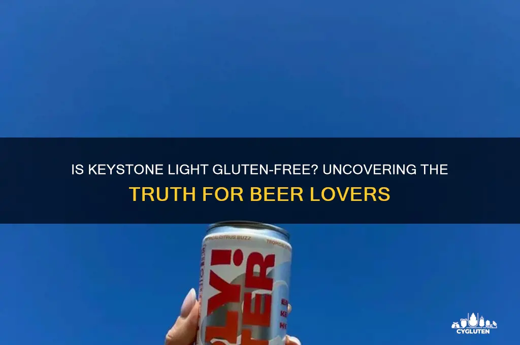 is keystone light gluten free