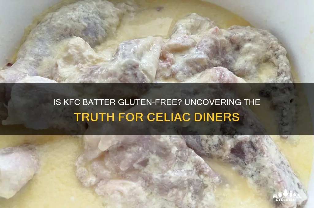 is kfc batter gluten free