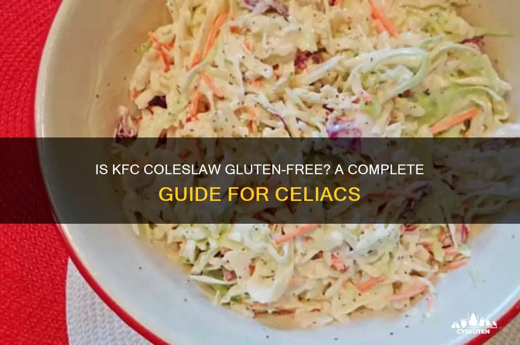 is kfc coleslaw gluten free