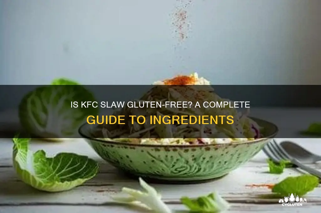 is kfc slaw gluten free