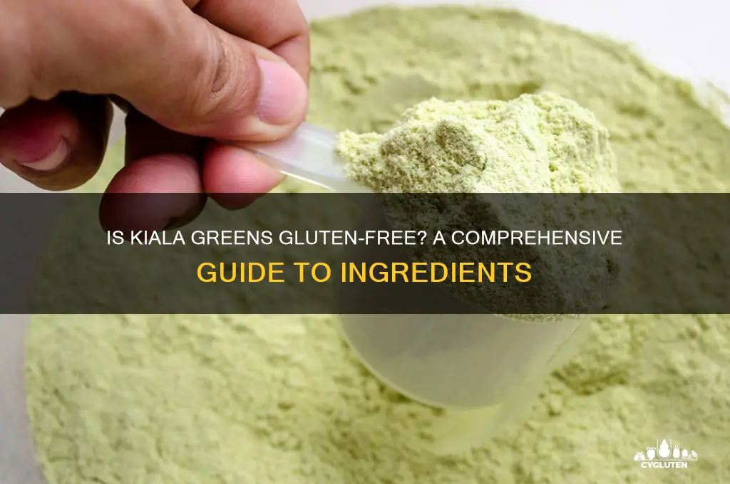 is kiala greens gluten free