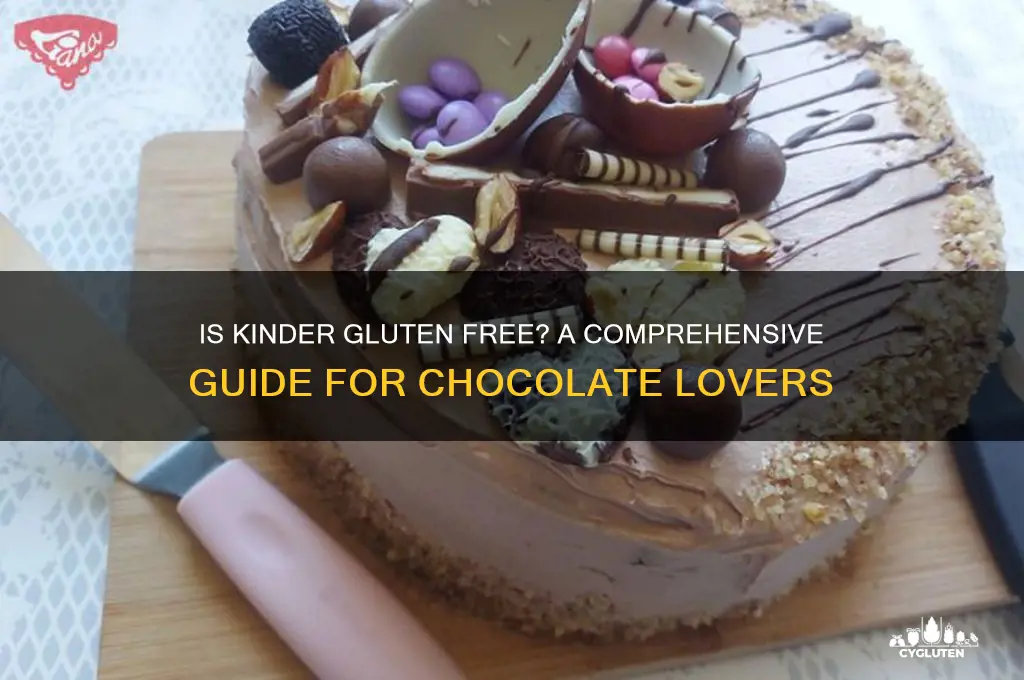 is kinder gluten free