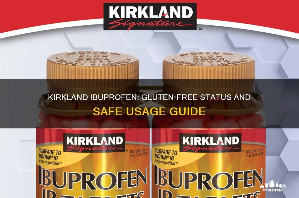 is kirkland ibuprofen gluten free