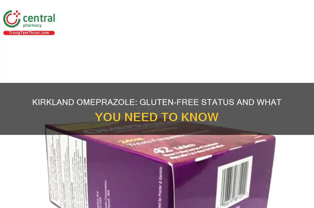 is kirkland omeprazole gluten free