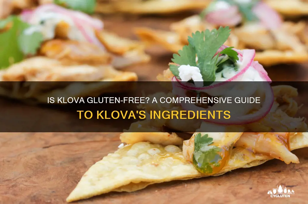 is klova gluten free