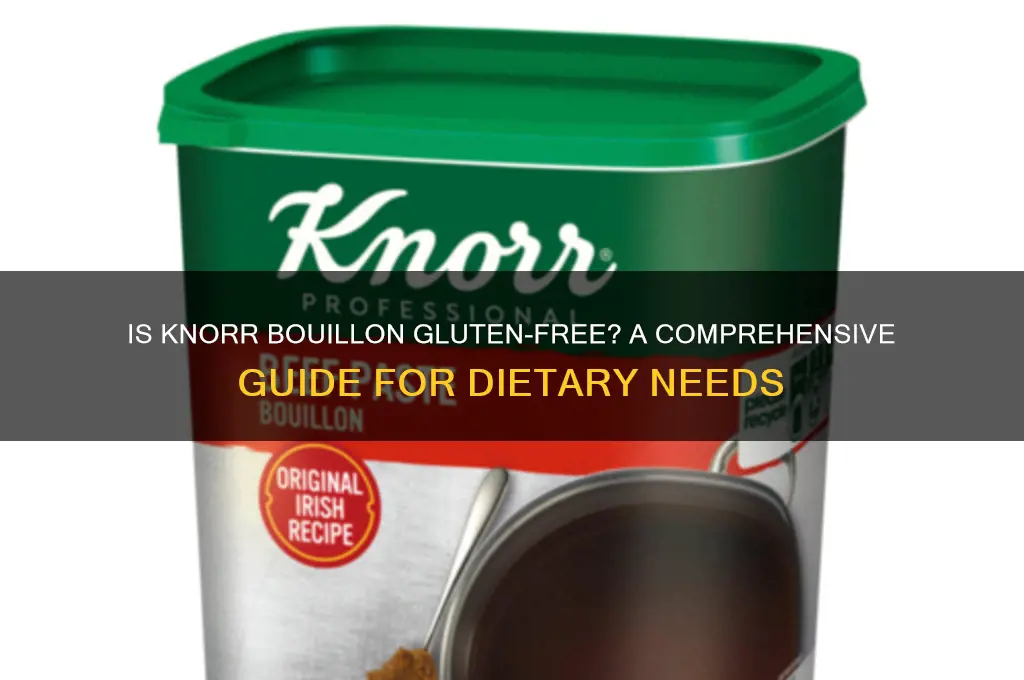 is knorr bouillon gluten free
