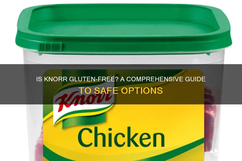 is knorr gluten-free