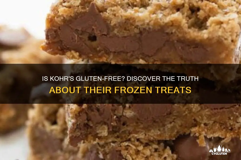 is kohrs gluten free
