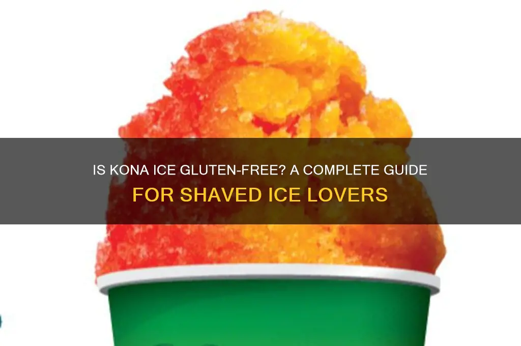 is kona ice gluten free