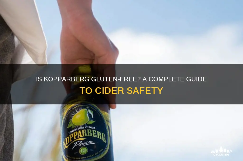 is kopparberg gluten free