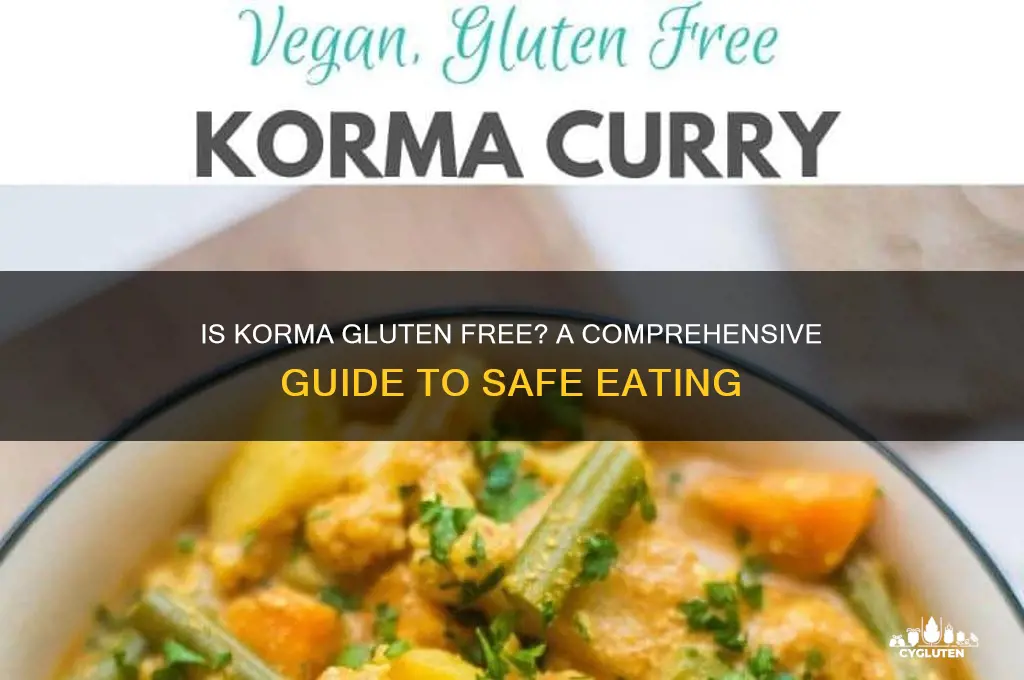 is korma gluten free