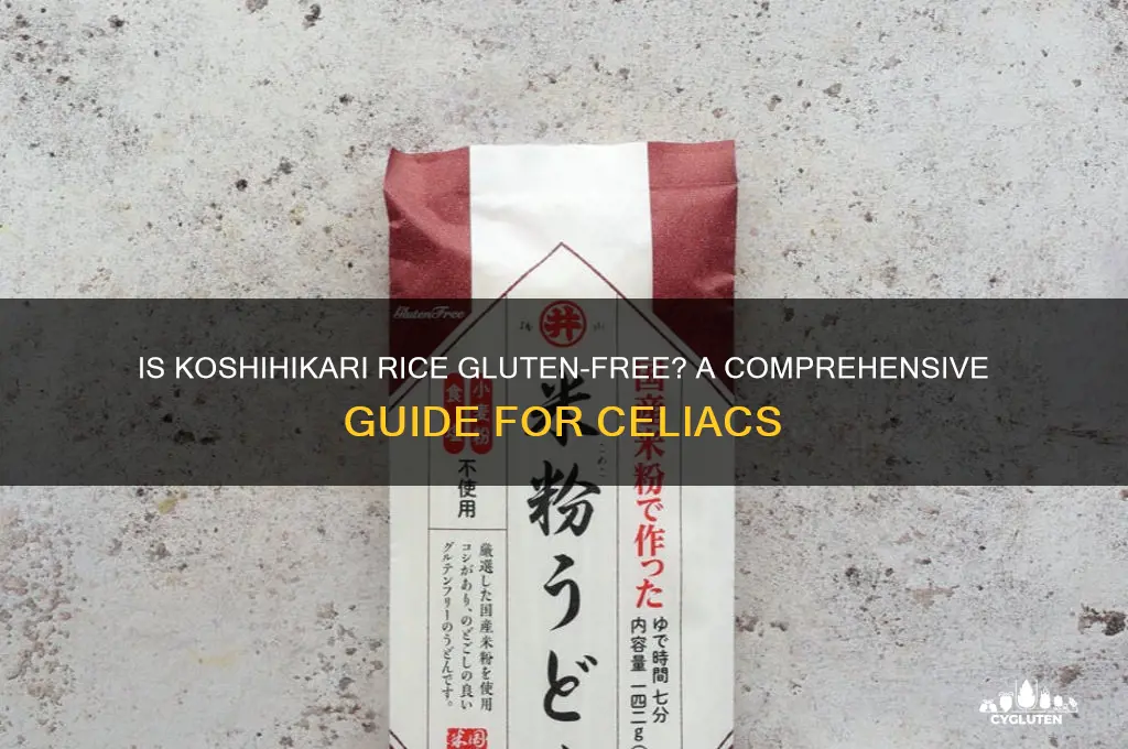 is koshihikari gluten free