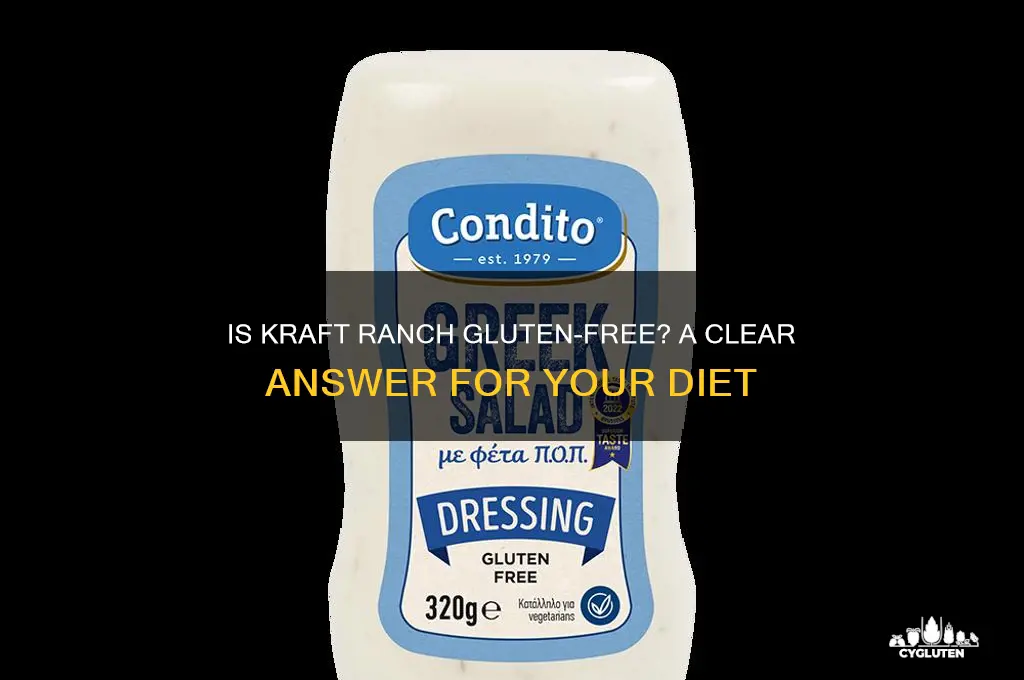 is kraft ranch gluten free