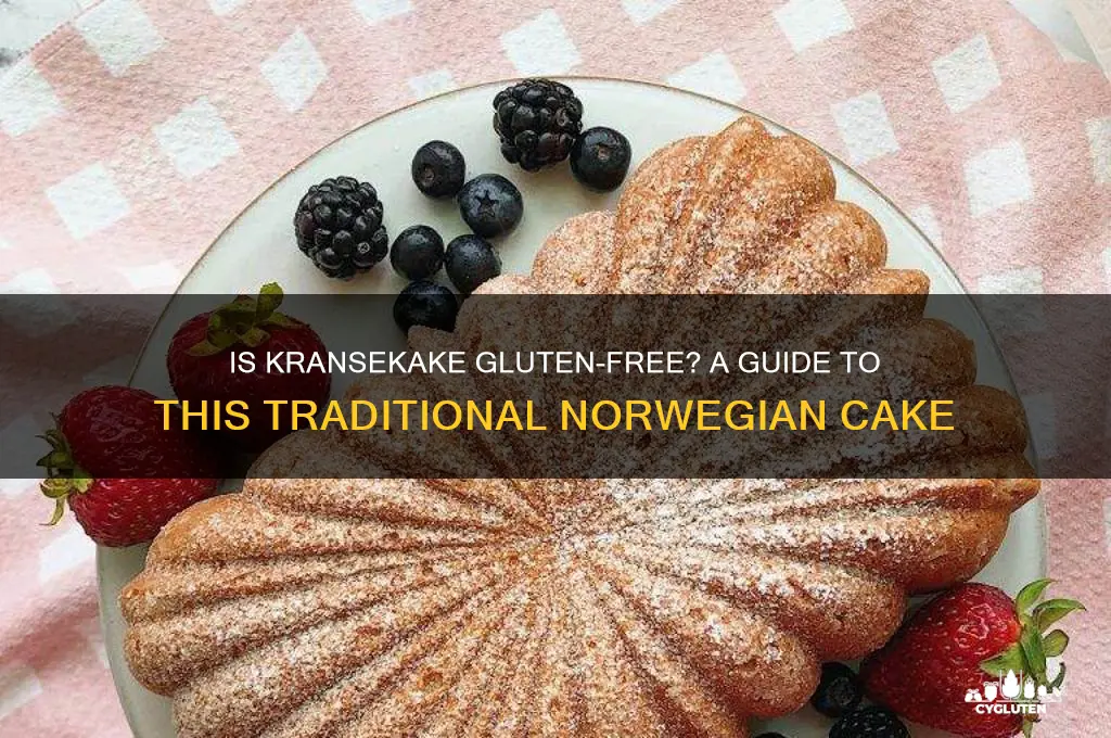 is kransekake gluten free