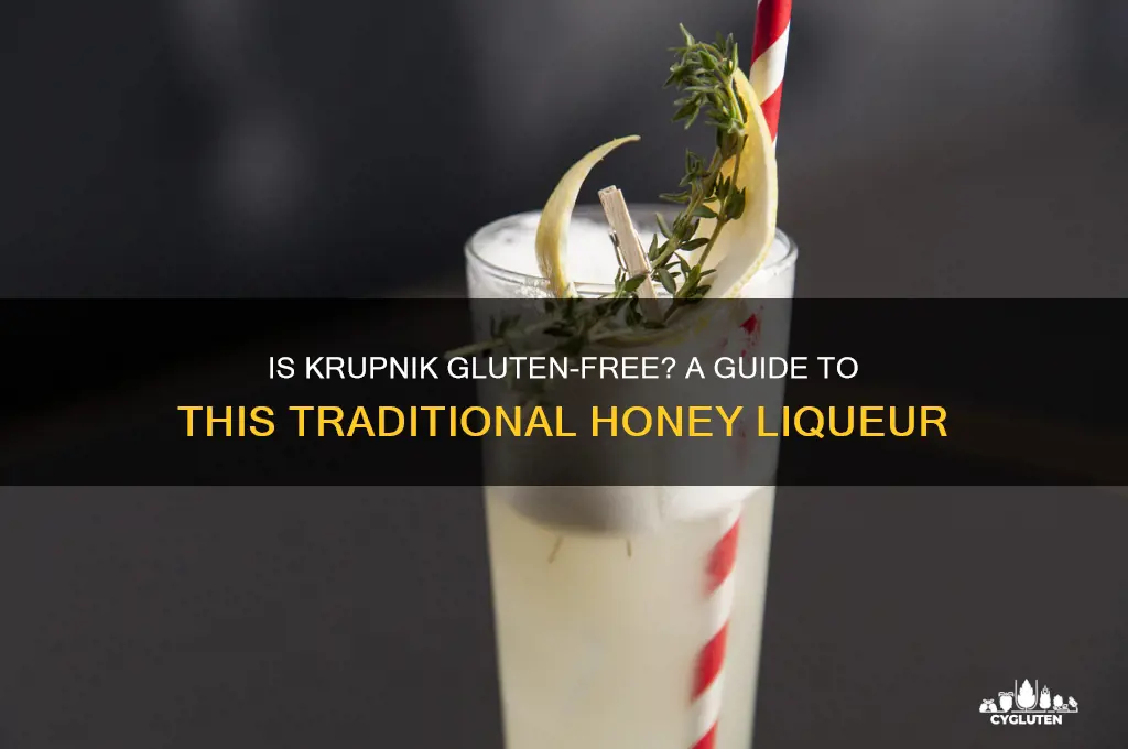 is krupnik gluten free