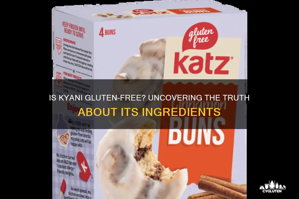 is kyani gluten free