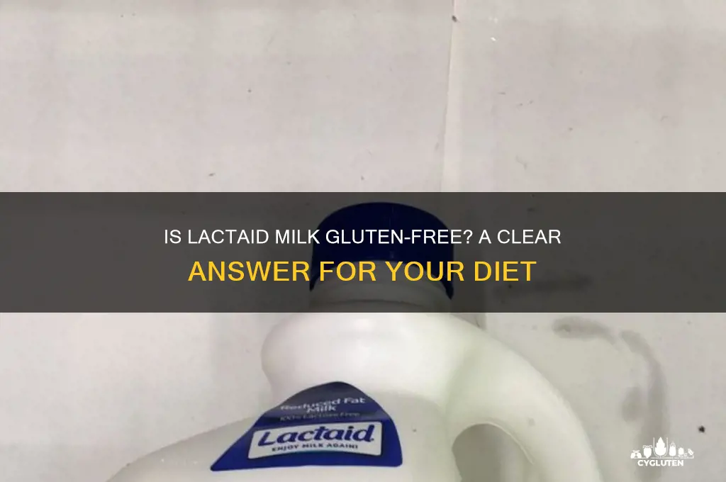 is lactaid milk gluten free