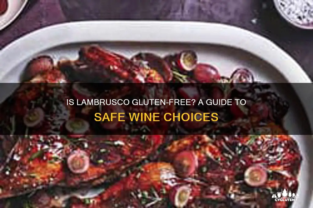 is lambrusco gluten free
