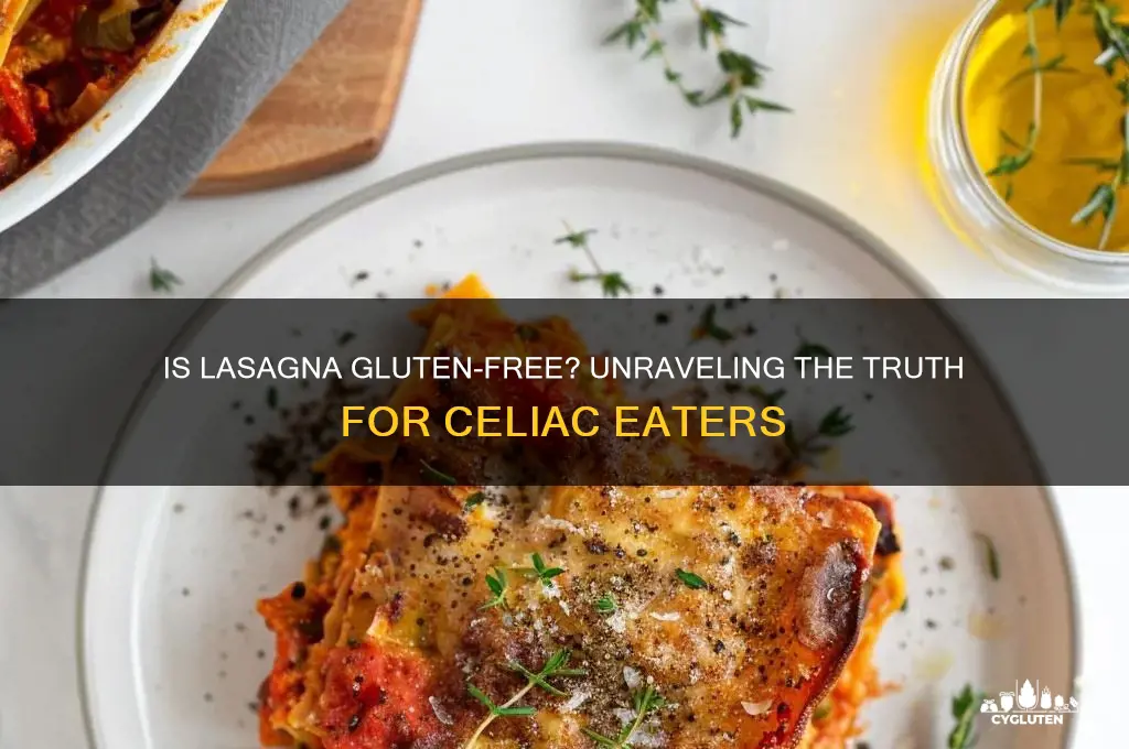 is lasagna gluten free