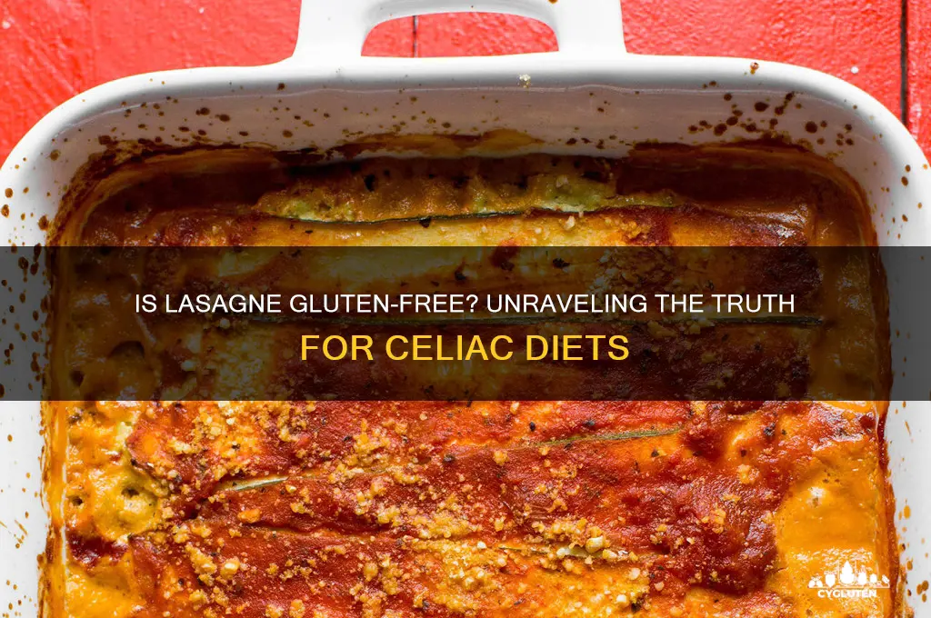 is lasagne gluten free